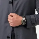 Seiko 5 Sports Automatic Green Dial Silver Steel Strap Watch for Men - SRPL57K1